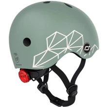 Шлем детский Scoot and Ride Зеленый с фонариком 45-51см (SR-181206-GREENLINES): Производитель Scoot&Ride