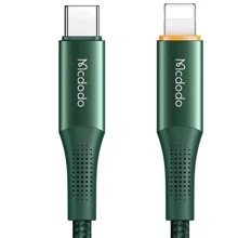 Кабель Mcdodo Cable USB-C для освітлення LED 20W 1.8m Green: Тип USB-C - Lightning