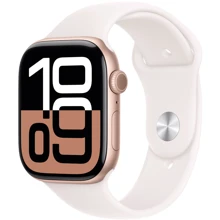 Apple Watch Series 10 46mm GPS Rose Gold Aluminum Case with Light Blush Sport Band - S/M (MWWT3QH/A) UA: Розмір 46mm