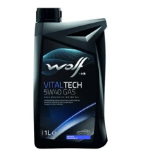 Моторне масло WOLF VITALTECH 5W40 GAS 1Lx12: Тип Синтетическое