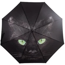 Зонт-трость женский полуавтомат Happy Rain черный (U41097): Страна производитель Китай