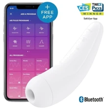 Вакуумний кліторальний стимулятор Satisfyer Curvy 2+ White: Для кого Для жінок