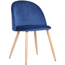 Стул обеденный AMF Sherry beech/blue velvet (545868): Производитель AMF