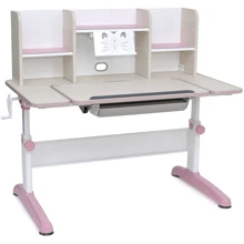 Парта SingBee Q-Assembly U Pink + Книжная стеллаж SBS-613 (SBS-603-PK + SBS-613): Тип Парта