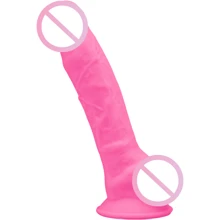 Фаллоимитатор SilexD Johnny Pink Glow in the dark Premium Silicone Dildo Model 1 Size 7": Назначение Вагинальные