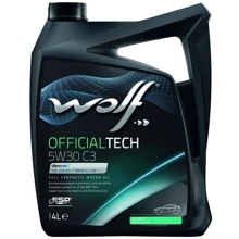 Моторне масло WOLF OFFICIALTECH 5W30 C3 4L: Тип синтетичне