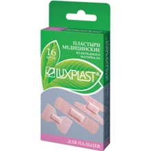 Лейкопластыри Luxplast для пальцев на нетканой основе 3 вида 16 шт: undefined undefined
