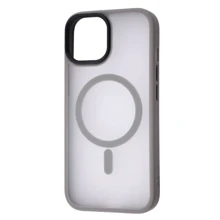 Чехол для iPhone WAVE Matte Insane Case with MagSafe Gray for iPhone 15: Цвет серый