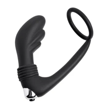 Вибростимулятор простаты с эрекционным кольцом Prostatic Play Cock Ring Vibrating Prostate (черный): Для кого Для мужчин