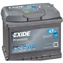 Автомобільний акумулятор EXIDE 6СТ-47 АзЕ PREMIUM EA472: Ємність, Ач 47