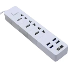 Сетевой фильтр Voltronic TВ-Т08, 3роз, 4*USB White (ТВ-Т08-White): Количество розеток, шт 3