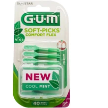 GUM Soft Picks Comfort Flex Mint Набор межзубных щеток стандартный 40 шт: Вид Интердентальная