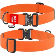 Нашийник для собак WAUDOG Waterproof c QR-паспортом помаранчевий (28014): Виробник WAUDOG