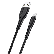 Кабель Usams USB Cable to microUSB 1m Black (US-SJ365): Тип USB-C - microUSB