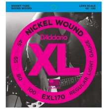 Струна для гитар Струны D`ADDARIO EXL170 XL REGULAR LIGHT 45-100: Тип Комплект струн