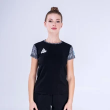 Спортивна футболка Peak FS-UW1904NOK-BLA 40 чорна з принтом: Сезон Всесезон