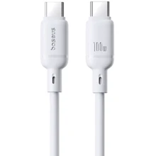 Кабель Baseus Cable USB-C to USB-C Silky Series 100W 1m White (P10377704213-00): Тип USB-C - USB-C