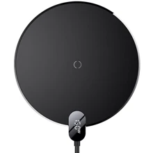 Зарядное устройство Baseus Wireless Charger Digital LED Display Gen 2 15W Black (CCED000001): Кабель в комплекте встроенный