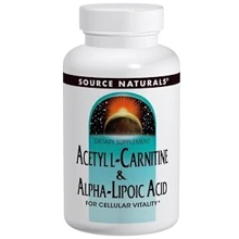 Source Naturals Acetyl-L-Carnitine ALPHA LIPOIC ACID, 650 mg, 60 Tab: Тип L Карнитин