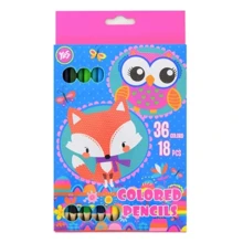 Олівці двоколірні Yes 18/36 квітів Charming animals (290486): Тип кольорові