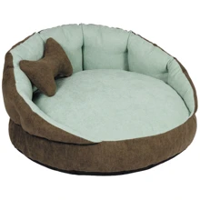 Лежак Pet Fashion ШАРМ 2 Коричневий / М'ята 63х63х30 см (4823082413249): Тип лежак