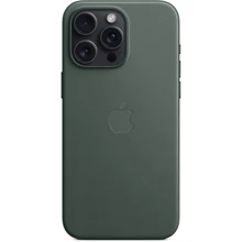 Чехол для iPhone Apple iPhone 15 Pro Max FineWoven Case with MagSafe - Evergreen (MT503ZM/A): Цвет зеленый