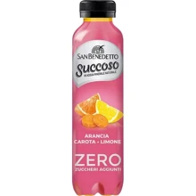 Напиток сокосодержащий San Benedetto Succoso Zero Arancia Carota+Limone 0.4 л (8001620015612): Объем, л 0.4
