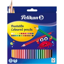 Олівці кольорові Pelikan Standard 24 кольору шестигранні: Тип кольорові