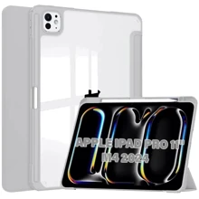 Аксесуар для iPad BeCover Soft Edge TPU з Pencil Mount Gray для iPad Pro 11 M4 2024 (711715): Колір серый