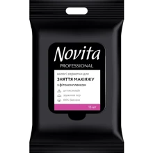 NOVITA PROFESSIONAL Влажные салфетки для снятия макияжа c фитокомплексом 15 шт: Классификация Масс-маркет