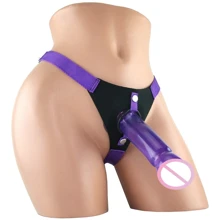 Страпон Climax Strap-on Ice Dong & Harness set, фиолетовый: Для кого Для пары