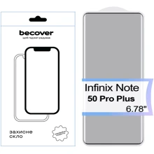 BeCover Tempered Glass EDGE Black for Infinix Note 50 Pro Plus (X6856) (713581): undefined undefined