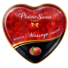 Массажная свеча сердечко Plaisirs Secrets Peach (35 мл): Тип Свеча