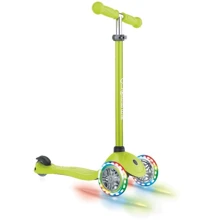 Самокат GLOBBER серии PRIMO LIGHTS, зеленый, колеса с подсветкой, до 50кг, 3+, 3 колеса (423-106-3): Количество колес 3