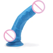 Toy Joy Get Real Happy Dicks Dildo 7,5 In w.Balls фаллоимитатор с мошонкой и присоской, 19х4 см, голубой: Назначение Вагинальные