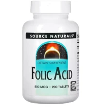 Source Naturals Folic Acid Фолієва кислота 800 мкг 200 таблеток: Тип Витамин B