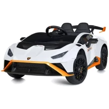 Детский электромобиль Bambi Racer Lamborghini Huracan белый (M 5034EBLR-1): Вид автомобиль