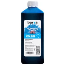 Чернила Barva Epson 112 1л, cyan (E112-826): Цвет Cyan