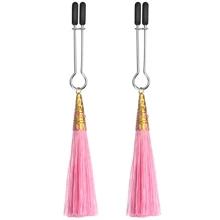 Затискачі для сосків LoveToy Bondage Fetish Glamor Tassel Nipple Clamp Pink: Виробник LOVETOY