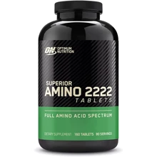Аминокислота для спорта Optimum Nutrition Superior Amino 2222 160 Tabslets//80 servings/ Unflavored: Вкус Без вкуса
