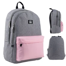 Рюкзак GoPack Education Teens 140L-1 серо-розовый (GO24-140L-1): Возрастная группа от 13 до 18 лет
