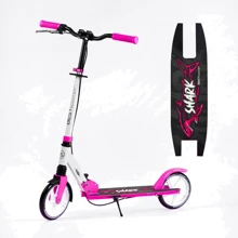 Детский двухколесный самокат с ручным тормозом Best Scooter Shark Розовый (42011): Количество колес 2