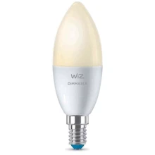 Умная лампочка WiZ, E14, 4.9W, 40W 470Lm, C37, 2700K, Wi-Fi: Тип цоколя E14