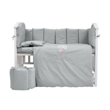 Комплект постельного белья Twins Babycentre Welcome to the world серый (4012-BTWW-10): Тип постельный комплект