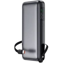 Зовнішній акумулятор Acefast Power Bank 20000mAh M22 130W Gray: Ємність батареї, мАг 20000