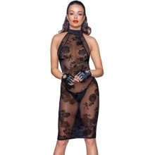 Платье Noir Handmade F240 Midi tulle dress with velvet straps Вlack, S: Для кого Для женщин