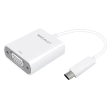 Адаптер Macally Adapter USB-C to VGA White (UCVGADP): Колір білий