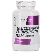 Progress Nutrition Glucosamine Chondroitin MSM Глюкозамин, Хондроитин, МСМ 90 таблеток: Пол Унисекс