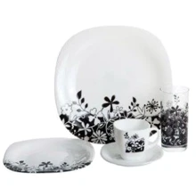 Столовий сервіз Сервіз Luminarc Aime Carine Eden Black G7583 (44 пр): undefined undefined