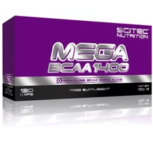 Аминокислота для спорта Scitec Nutrition Mega BCAA 1400 120 caps: Вкус Без вкуса
